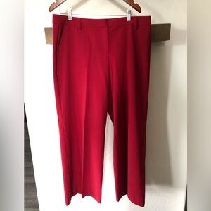 BODY by Victoria|Vintage red trouser pants,Marisa Fit cropped & wide leg•Size 14